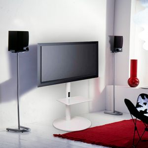 L&C Pedestal 1 TV Standaard Wit