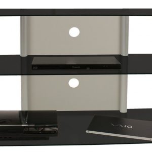 TV meubel TV kast Olopa XXL zwart glas