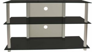 TV meubel TV kast Olopa XXL zwart glas