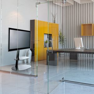L&C Screen Tower Vloerstandaard Zwart