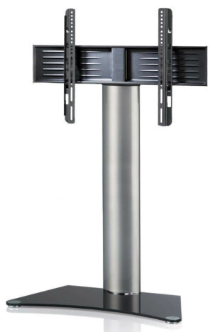 TV standaard Zental zwartglas.Deze tv standaard is verrijdbaar. Houder tot 30 graden draaibaar naar links en rechts. Geschikt voor TV's van 32-70 inch.