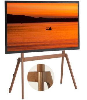 TV Standaard Hout Scandinavisch | Houten TV standaard vierpoot